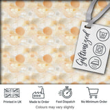 Abstract Beige Organic Shapes Seamless Pattern Minimal Modern Texture Digital Print Fabric by the Metre UK Sewing Quilting Textile