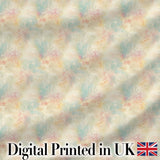 Soft Floral Watercolor Bloom Seamless Pattern Elegant Pastel Design Digital Print Fabric by the Metre UK Sewing Quilting Textile