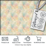 Soft Floral Watercolor Bloom Seamless Pattern Elegant Pastel Design Digital Print Fabric by the Metre UK Sewing Quilting Textile