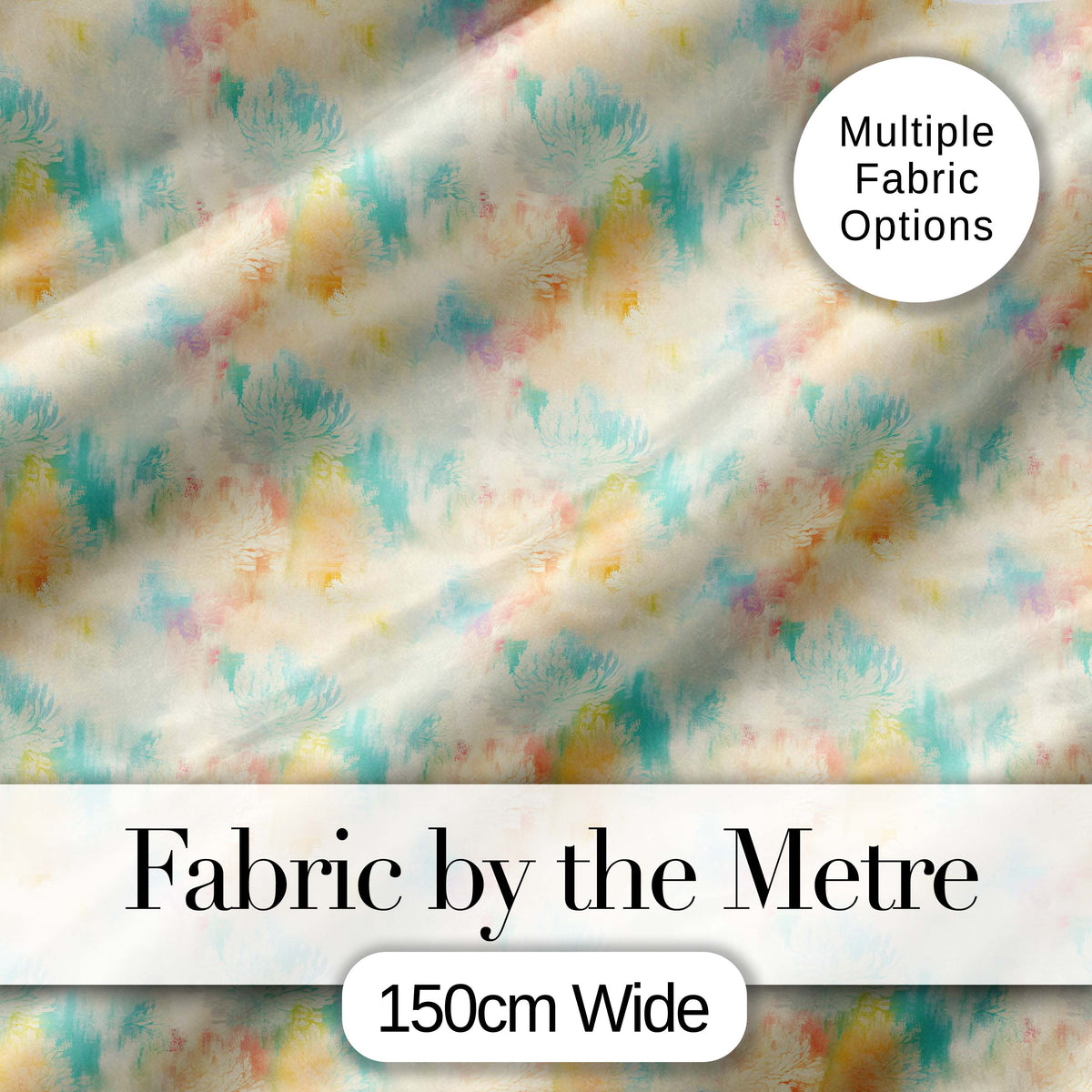 Dreamy Pastel Floral Burst Seamless Pattern Soft Abstract Texture Digital Print Fabric by the Metre UK Sewing Quilting Textile