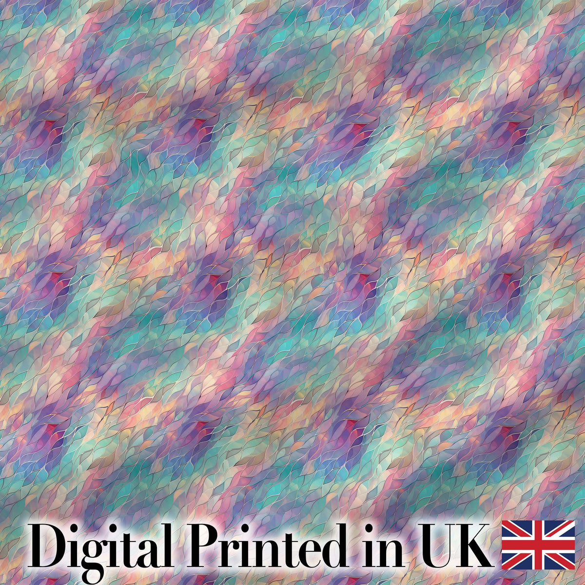 Colorful Abstract Flowing Lines Seamless Pattern Modern Artistic Texture Digital Print Fabric by the Metre UK Sewing Quilting Textile