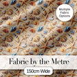 Seashells and Starfish Beach Seamless Pattern Coastal Ocean Design Digital Print Fabric by the Metre UK Sewing Quilting Textile