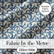 Nautical Anchor Rope Seamless Pattern Classic Marine Ocean Theme Digital Print Fabric by the Metre UK Sewing Quilting Textile