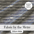 Navy Cream Brush Stripe Seamless Pattern Modern Nautical Textile Design Digital Print Fabric by the Metre UK Sewing Quilting Textile