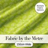 Green Paisley Floral Seamless Pattern Elegant Decorative Textile Design Digital Print Fabric by the Metre UK Sewing Quilting Textile