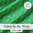 Bright Green Paisley Classic Ornamental Seamless Pattern Textile Digital Print Fabric by the Metre UK Sewing Quilting Textile