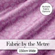 Stylish White Paisley Motif on Blush Pink Gradient Background Seamless Digital Print Fabric by the Metre UK Sewing Quilting Textile