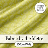 Elegant White Paisley Pattern Gold Backgrounds Digital Print Fabric by the Metre UK Sewing Quilting Textile