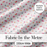 Cute Pastel Polka Dot Confetti Pattern Soft Neutral Background Seamless Digital Print Fabric by the Metre UK Sewing Quilting Textile