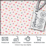 Cute Pastel Polka Dot Confetti Pattern Soft Neutral Background Seamless Digital Print Fabric by the Metre UK Sewing Quilting Textile
