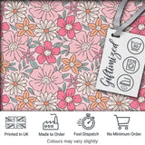 Cute Hand Drawn Floral Ditsy Flowers Pattern Soft Pink Background Seamless Digital Print Fabric by the Metre UK Sewing Quilting Textile