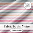 Cute Pastel Horizontal Stripe Pattern Soft Pink Blue Peach Background Seamless Digital Print Fabric by the Metre UK Sewing Quilting Textile