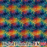 Rainbow Galaxy Butterfly Stars Cosmic Burst Seamless Pattern Digital Print Fabric by the Metre UK Sewing Quilting Textile