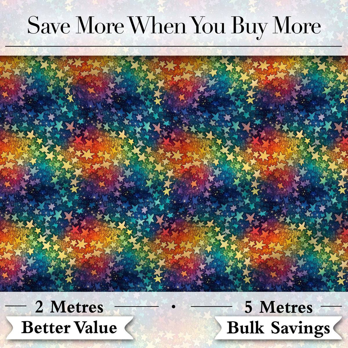 Rainbow Galaxy Butterfly Stars Cosmic Burst Seamless Pattern Digital Print Fabric by the Metre UK Sewing Quilting Textile