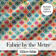 Colorful Folk Floral Medallion  Style Seamless Pattern Digital Print Fabric by the Metre UK Sewing Quilting Textile