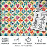 Colorful Folk Floral Medallion  Style Seamless Pattern Digital Print Fabric by the Metre UK Sewing Quilting Textile