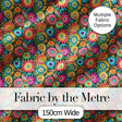 Colorful Dense Floral Meadow  Bloom Seamless Pattern Digital Print Fabric by the Metre UK Sewing Quilting Textile