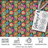 Colorful Dense Floral Meadow  Bloom Seamless Pattern Digital Print Fabric by the Metre UK Sewing Quilting Textile