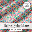 Watercolor Boho Floral Pastel Medallion Soft Seamless Pattern Digital Print Fabric by the Metre UK Sewing Quilting Textile