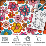 Cute  Floral Flowers on Light Grey Background Seamless Pattern Digital Print Fabric by the Metre UK Sewing Quilting Textile