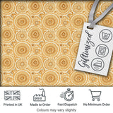 Warm Beige Ornate Mandala Floral Seamless Pattern Elegant Vintage Design Digital Print Fabric by the Metre UK Sewing Quilting Textile