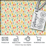 Pastel Colorful Pepper Seamless Pattern Cute Minimal Kitchen Design Digital Print Fabric by the Metre UK Sewing Quilting Textile