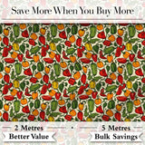 Hand Drawn Mixed Bell Pepper Seamless Pattern Red Green Yellow Vegetable Print Digital Print Fabric by the Metre UK Sewing Quilting Textile