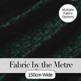 Dark Botanical Damask Seamless Pattern Elegant Vintage Style Digital Print Fabric by the Metre UK Sewing Quilting Textile