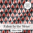 Gothic Black Pink Ornate Floral Seamless Pattern Vintage Style Digital Print Fabric by the Metre UK Sewing Quilting Textile