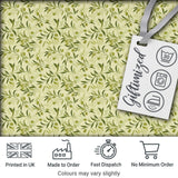 Soft Olive Leaves Watercolor Seamless Pattern Natural Botanical Digital Print Fabric by the Metre UK Sewing Quilting Textile