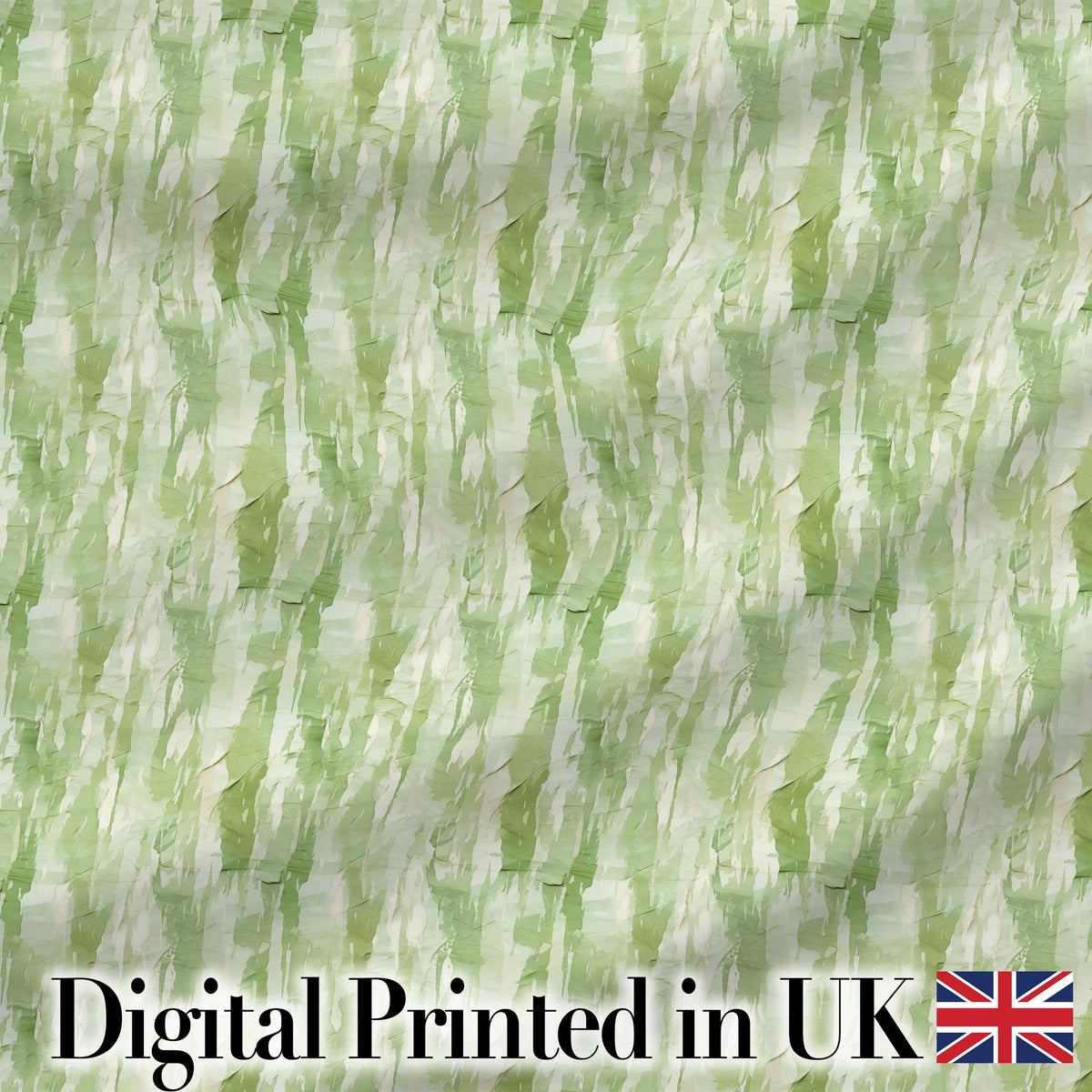 Soft Green Watercolor Abstract Texture Seamless Pattern Artistic Digital Print Fabric by the Metre UK Sewing Quilting Textile