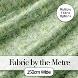 Elegant Sage Green Ornamental Damask Seamless Pattern Classic Digital Print Fabric by the Metre UK Sewing Quilting Textile