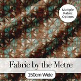 Rustic Geometric Metal Texture Seamless Pattern Weathered Industrial Design Digital Print Fabric by the Metre UK Sewing Quilting Textile