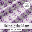 Elegant Lavender Peony Floral Seamless Pattern Soft Vintage Botanical Design Digital Print Fabric by the Metre UK Sewing Quilting Textile