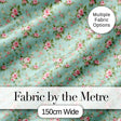 Vintage Pink Rose Floral Seamless Pattern Pastel Garden Botanical Design Digital Print Fabric by the Metre UK Sewing Quilting Textile