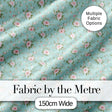 Pink Rose Floral Seamless Pattern Delicate Vintage Botanical Garden Design Digital Print Fabric by the Metre UK Sewing Quilting Textile