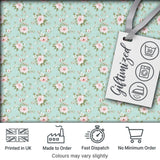Pink Rose Floral Seamless Pattern Delicate Vintage Botanical Garden Design Digital Print Fabric by the Metre UK Sewing Quilting Textile