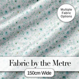 Soft Mint Floral Blossom Seamless Pattern Delicate Watercolor Botanical Design Digital Print Fabric by the Metre UK Sewing Quilting Textile