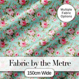 Vintage Pink Rose Bouquet Seamless Pattern Classic Floral Garden Design Digital Print Fabric by the Metre UK Sewing Quilting Textile