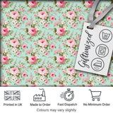 Vintage Pink Rose Bouquet Seamless Pattern Classic Floral Garden Design Digital Print Fabric by the Metre UK Sewing Quilting Textile