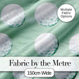 Watercolor Golf Balls on Soft Green Background Seamless Pattern Digital Print Fabric by the Metre UK Sewing Quilting Textile