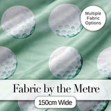Watercolor Golf Balls on Soft Green Background Seamless Pattern Digital Print Fabric by the Metre UK Sewing Quilting Textile