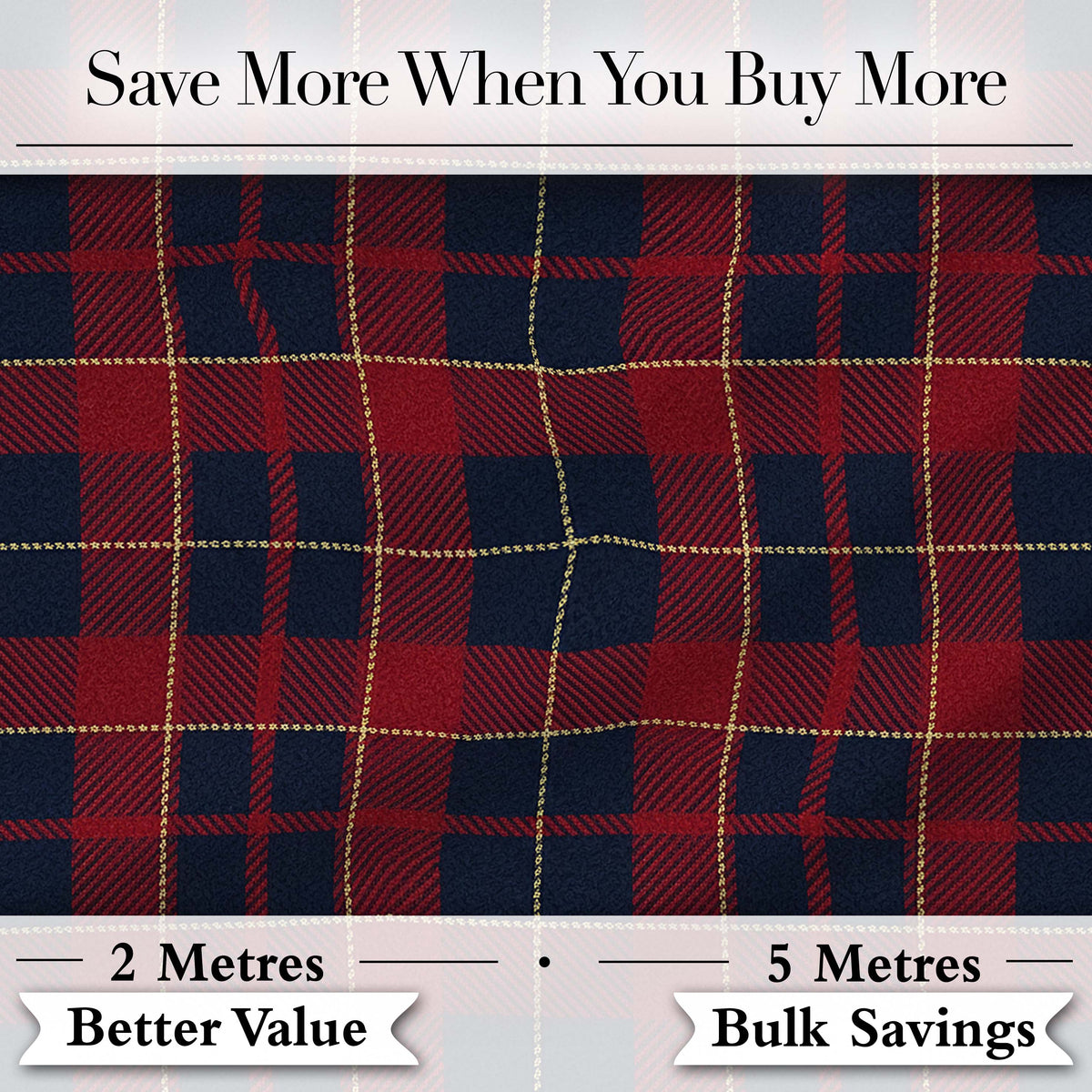Red Navy Traditional Tartan Plaid Fabric Texture Seamless Pattern Digital Print Fabric by the Metre UK Sewing Quilting Textile