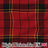 Bold Red Black Classic Tartan Plaid Fabric Texture Seamless Pattern Digital Print Fabric by the Metre UK Sewing Quilting Textile