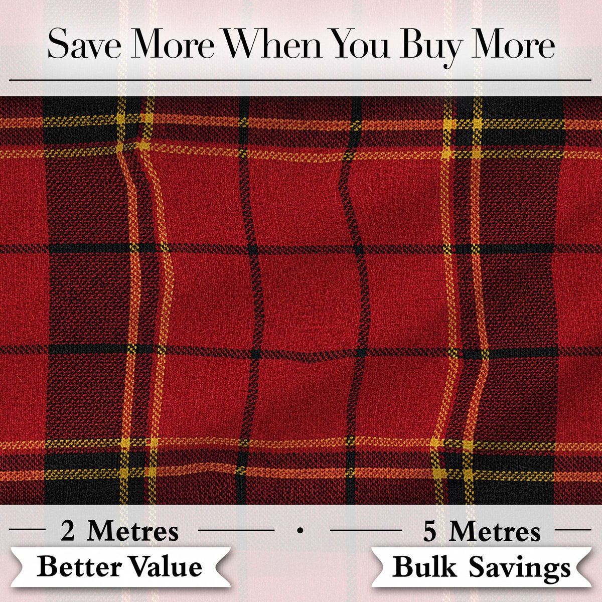 Bold Red Black Classic Tartan Plaid Fabric Texture Seamless Pattern Digital Print Fabric by the Metre UK Sewing Quilting Textile