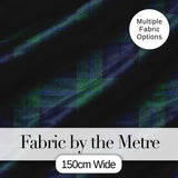 Deep Green Navy Classic Tartan Plaid Fabric Texture Seamless Pattern Digital Print Fabric by the Metre UK Sewing Quilting Textile