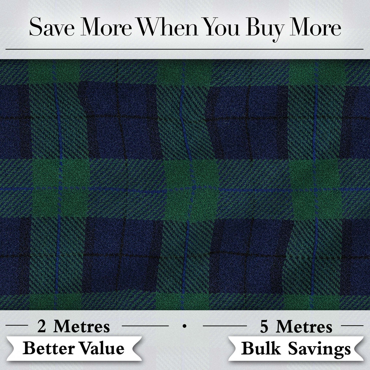 Deep Green Navy Classic Tartan Plaid Fabric Texture Seamless Pattern Digital Print Fabric by the Metre UK Sewing Quilting Textile