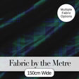 Dark Green Blue Traditional Tartan Plaid Fabric Texture Seamless Pattern Digital Print Fabric by the Metre UK Sewing Quilting Textile