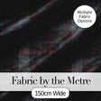 Charcoal Grey Red Rustic Tartan Plaid Fabric Texture Seamless Pattern Digital Print Fabric by the Metre UK Sewing Quilting Textile