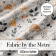 Cute Woodland Mushrooms Floral Seamless Pattern Digital Print Fabric by the Metre UK Sewing Quilting Textile